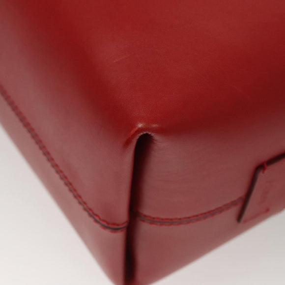 FENDI Pecan Canvas Hand Bag Brown Black Auth 124524