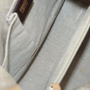 FENDI Pecan Canvas Hand Bag Brown Black Auth 124524-17