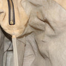 FENDI Pecan Canvas Hand Bag Brown Black Auth 124524-22