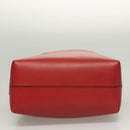 FENDI Pecan Canvas Hand Bag Brown Black Auth 124524-9