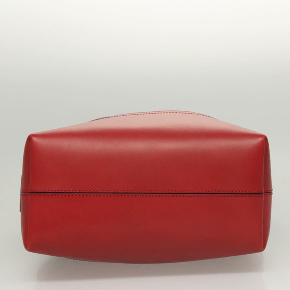 FENDI Pecan Canvas Hand Bag Brown Black Auth 124524