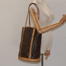 LOUIS VUITTON Monogram Bucket GM Shoulder Bag M42236 LV Auth 124532-22