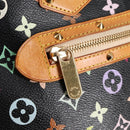 LOUIS VUITTON Monogram Multicolor Alma Hand Bag Black M92646 LV Auth 124549A-18