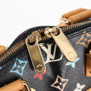 LOUIS VUITTON Monogram Multicolor Alma Hand Bag Black M92646 LV Auth 124549A-20