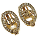 Christian Dior Earring metal Gold Auth 124559-1