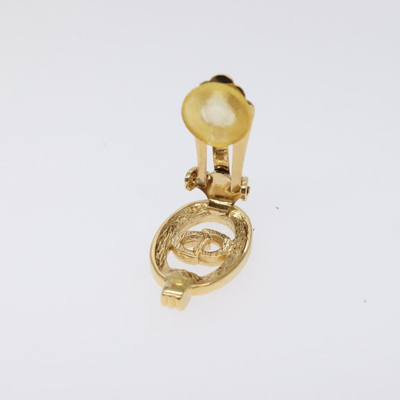 Christian Dior Earring metal Gold Auth 124559