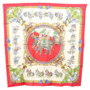 HERMES Carre 90 Scarf ""CAPARACONS DE LA FRANCE ET DE L'INDE"" Silk Auth 124561-1