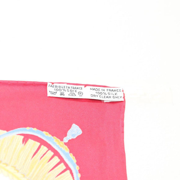 HERMES Carre 90 Scarf ""CAPARACONS DE LA FRANCE ET DE L'INDE"" Silk Auth 124561