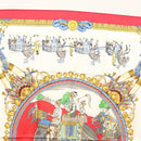 HERMES Carre 90 Scarf ""CAPARACONS DE LA FRANCE ET DE L'INDE"" Silk Auth 124561-3