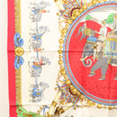 HERMES Carre 90 Scarf ""CAPARACONS DE LA FRANCE ET DE L'INDE"" Silk Auth 124561-5