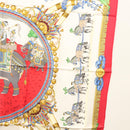 HERMES Carre 90 Scarf ""CAPARACONS DE LA FRANCE ET DE L'INDE"" Silk Auth 124561-7