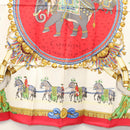 HERMES Carre 90 Scarf ""CAPARACONS DE LA FRANCE ET DE L'INDE"" Silk Auth 124561-9