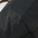 LONGCHAMP Hand Bag Nylon Leather Gray Gold Auth 124565-14