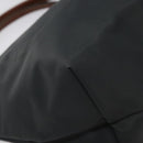 LONGCHAMP Hand Bag Nylon Leather Gray Gold Auth 124565-16