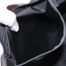 LONGCHAMP Hand Bag Nylon Leather Gray Gold Auth 124565-20