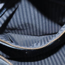 Coach Shoulder Bag Leather Navy Gold Auth 124594-11