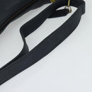 Coach Shoulder Bag Leather Navy Gold Auth 124594-7