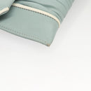 Miu Miu Matelasse Chain Shoulder Bag Leather Light Blue Silver Auth 124604-15