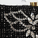 CHANEL Clutch Bag Tweed Black Gold CC Auth 124606AV-19