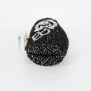 CHANEL Clutch Bag Tweed Black Gold CC Auth 124606AV-3