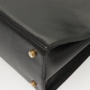 Salvatore Ferragamo Gancini Shoulder Bag Leather Black Gold Auth 124607-15