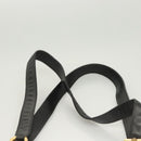 Salvatore Ferragamo Gancini Shoulder Bag Leather Black Gold Auth 124607-8