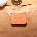 CELINE Macadam Canvas Backpack PVC Leather Brown Gold Auth 124609-18