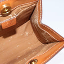 CELINE Macadam Canvas Backpack PVC Leather Brown Gold Auth 124609-19