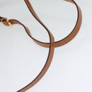 CELINE Macadam Canvas Backpack PVC Leather Brown Gold Auth 124609-7