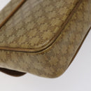 CELINE Macadam Canvas Shoulder Bag PVC Beige Gold Auth 124630-16