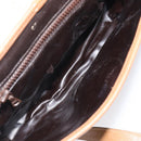 CELINE Macadam Canvas Shoulder Bag PVC Beige Gold Auth 124630-11