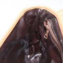 CELINE Macadam Canvas Shoulder Bag PVC Beige Gold Auth 124630-20