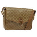 CELINE Macadam Canvas Shoulder Bag PVC Beige Gold Auth 124630-1