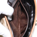 CELINE Macadam Canvas Shoulder Bag PVC Beige Gold Auth 124630-12