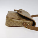 CELINE Macadam Canvas Shoulder Bag PVC Beige Gold Auth 124630-3