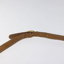 CELINE Macadam Canvas Shoulder Bag PVC Beige Gold Auth 124630-8