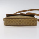 CELINE Macadam Canvas Shoulder Bag PVC Beige Gold Auth 124630-5