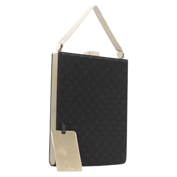 LOUIS VUITTON Monogram Satin Ange GM Hand Bag Black M92100 LV Auth 124640