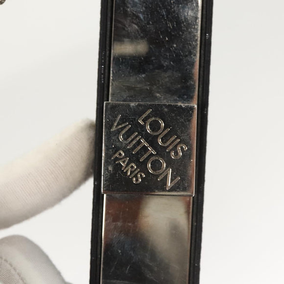 LOUIS VUITTON Monogram Satin Ange GM Hand Bag Black M92100 LV Auth 124640