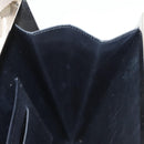 LOUIS VUITTON Monogram Satin Ange GM Hand Bag Black M92100 LV Auth 124640-17