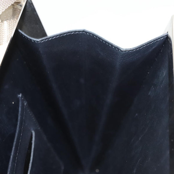 LOUIS VUITTON Monogram Satin Ange GM Hand Bag Black M92100 LV Auth 124640