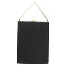 LOUIS VUITTON Monogram Satin Ange GM Hand Bag Black M92100 LV Auth 124640-3