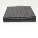 LOUIS VUITTON Monogram Satin Ange GM Hand Bag Black M92100 LV Auth 124640-9