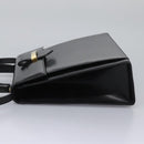 Salvatore Ferragamo Hand Bag Leather 2way Black Gold Auth 124649-4