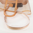 LOUIS VUITTON Isaac Mizrahi Tote Bag Vinyl Leather Clear M99027 Auth 124651SAV-8