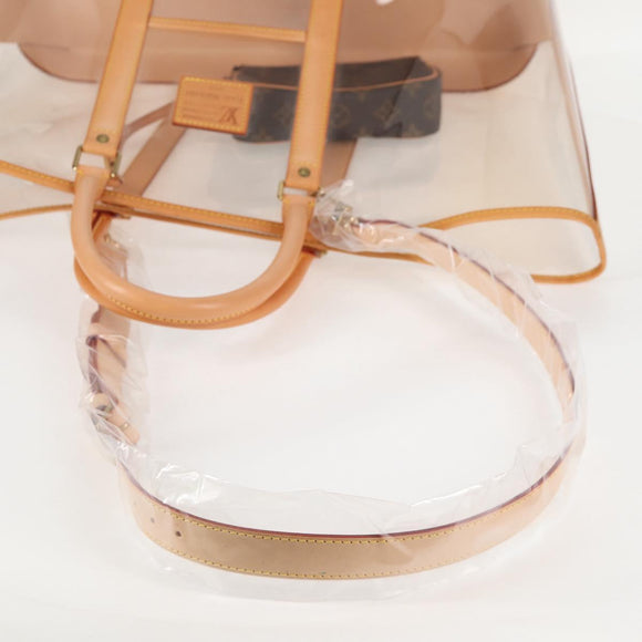 LOUIS VUITTON Isaac Mizrahi Tote Bag Vinyl Leather Clear M99027 Auth 124651SAV