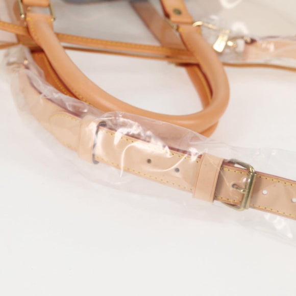LOUIS VUITTON Isaac Mizrahi Tote Bag Vinyl Leather Clear M99027 Auth 124651SAV