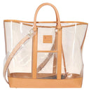 LOUIS VUITTON Isaac Mizrahi Tote Bag Vinyl Leather Clear M99027 Auth 124651SAV-13