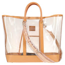 LOUIS VUITTON Isaac Mizrahi Tote Bag Vinyl Leather Clear M99027 Auth 124651SAV-2