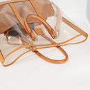 LOUIS VUITTON Isaac Mizrahi Tote Bag Vinyl Leather Clear M99027 Auth 124651SAV-6